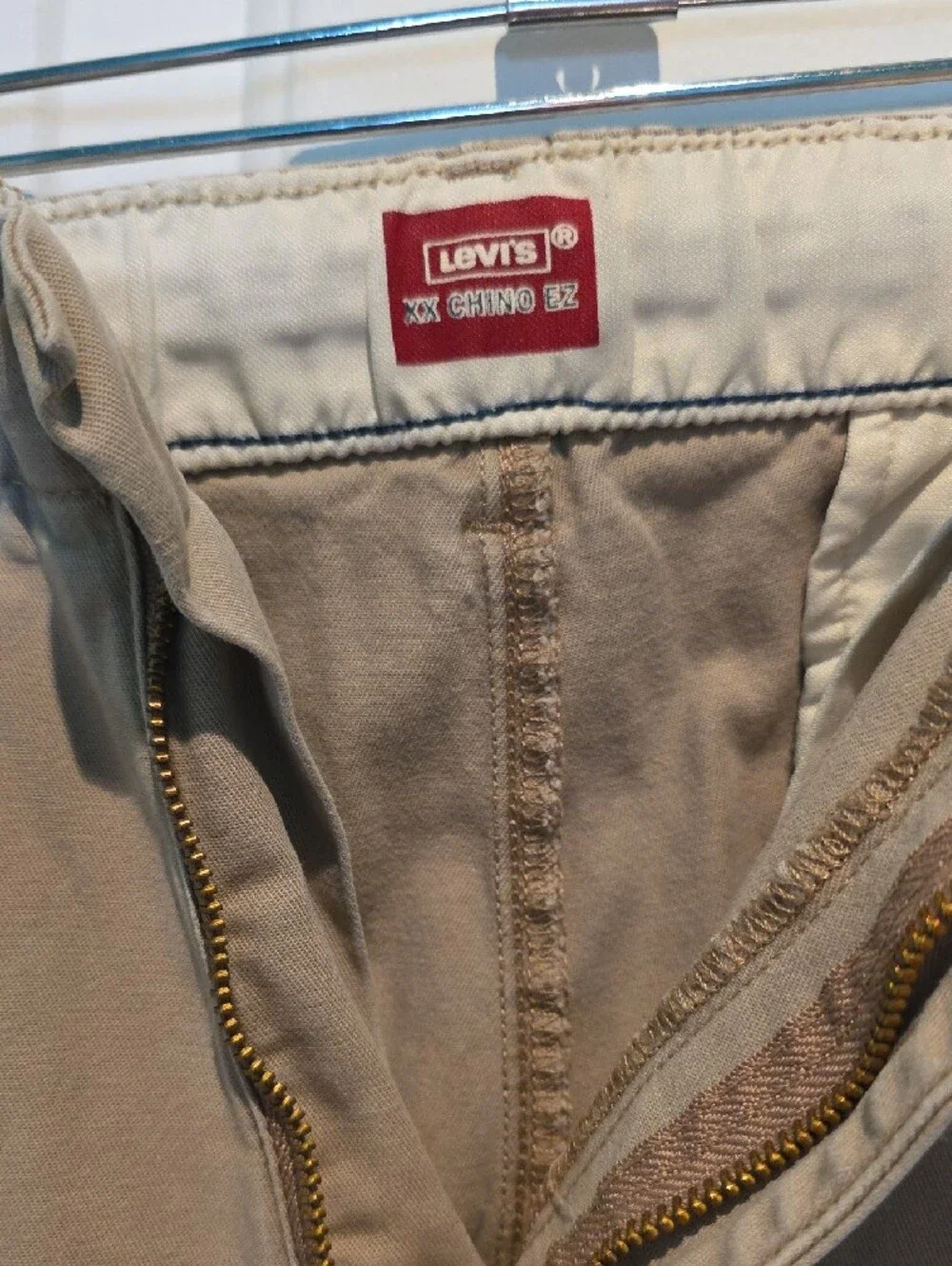 Levi's Men's Khaki Straight Chinos w/ Elastic Waist
